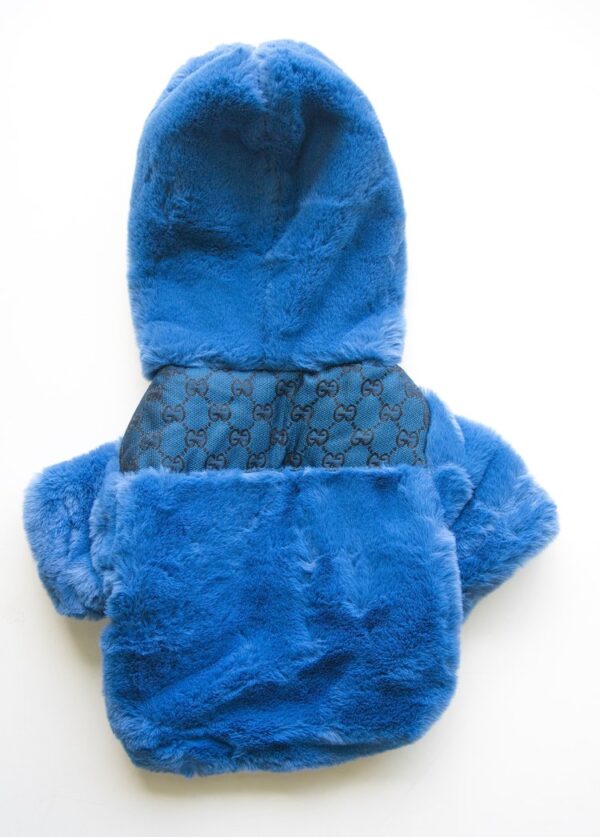 Blue Fur Gucci Coat